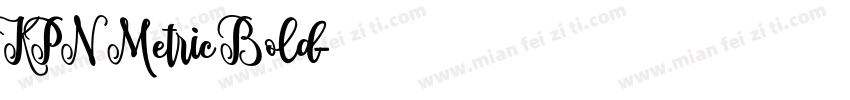 KPN Metric Bold字体转换